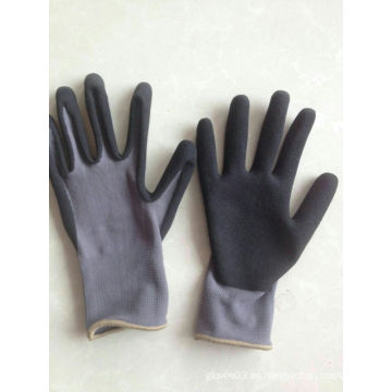 15g Nitrile Shell Nitrile espuma recubierto, guantes de seguridad de trabajo de seguridad (N6023)